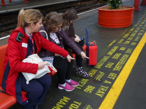 The text stretches more than 4.5 miles across stations between London and Glasgow (Virgin Trains/PA)