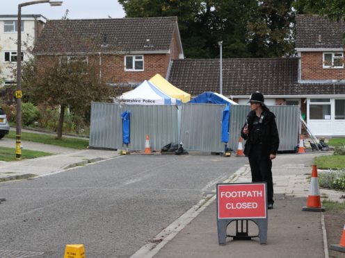 The home of former Russian spy Sergei Skripal in Salisbury, Wiltshire (Jonathan Brady/PA)