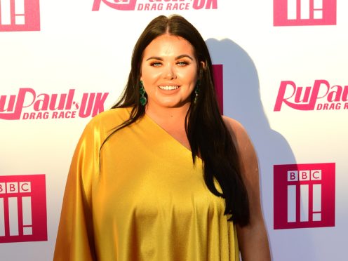 Scarlett Moffatt attending the RuPaul’s Drag Race red carpet (Ian West/PA)