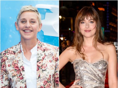 Ellen Degeners and Dakota Johnson