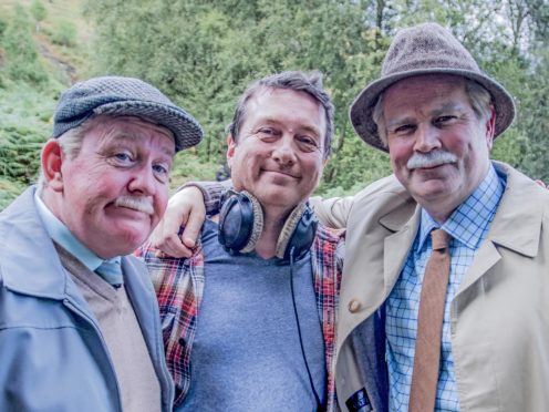 Still Game stars and creators Ford Kiernan (left) and Greg Hemphill (right) and director Michael Hines (Bafta Scotland/PA)