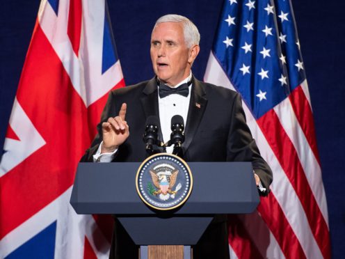 US Vice President Mike Pence (Dominic Lipinski/PA)