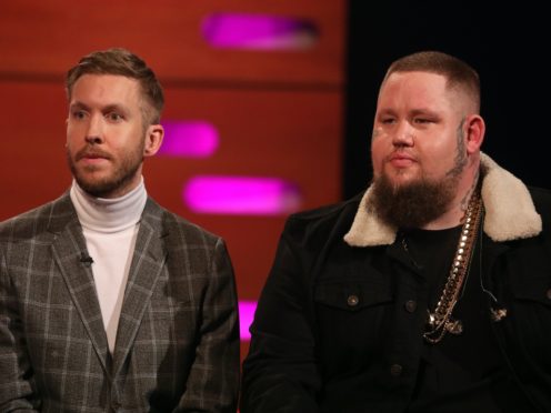 Calvin Harris and Rag ‘N’ Bone Man (Isabel Infantes/PA)