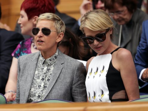 Ellen DeGeneres’s wife has broken her silence and thanked fans for their support amid controversy surrounding the TV star’s chat show (Adam Davy/PA)