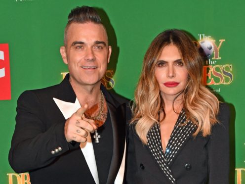 Robbie Williams and Ayda Field (Jacob King/PA)