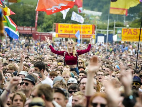 Crowds at Glastonbury Festival (Ben Birchall/PA)