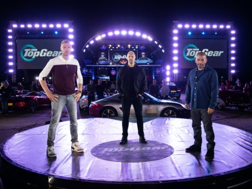 Top Gear hosts Freddie Flintoff, Paddy McGuinness and Chris Harris (BBC)