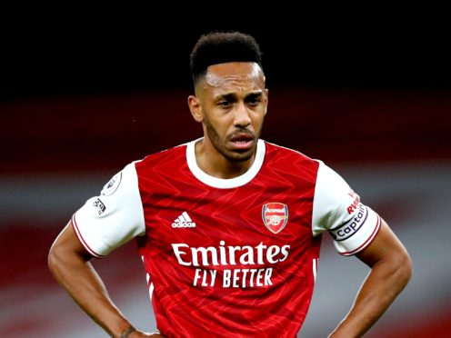 Arsenal’s Pierre-Emerick Aubameyang (Julian Finney/PA)