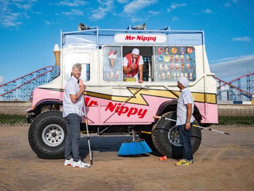 Paddy McGuinness, Freddie Flintoff and Chris Harris have unveiled their cars of the year (Lee Brimble/PA)