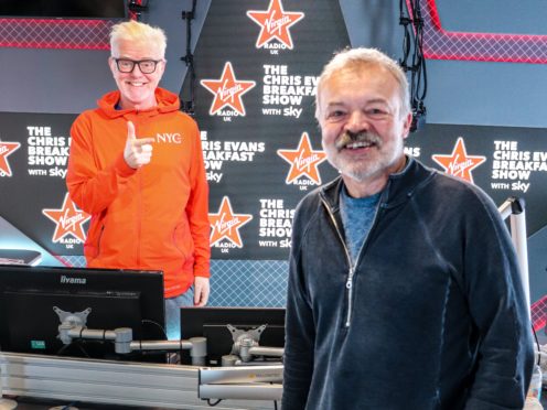 Chris Evans and Graham Norton (Virgin Radio/News UK/PA)