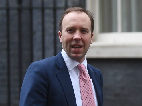 Matt Hancock has warned lockdown easing in England is a ‘long, long, long way’ off (Victoria Jones/PA)