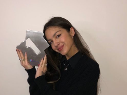 Olivia Rodrigo is heading towards a number one single (OfficialCharts.com/PA)
