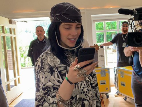 Billie Eilish offered a rare glimpse into her relationship with an ex-boyfriend in the Apple TV+ documentary exploring her meteoric rise (Apple/PA)