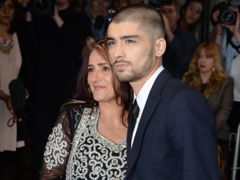 Zayn Malik and mother Trisha (Doug Peters/PA)