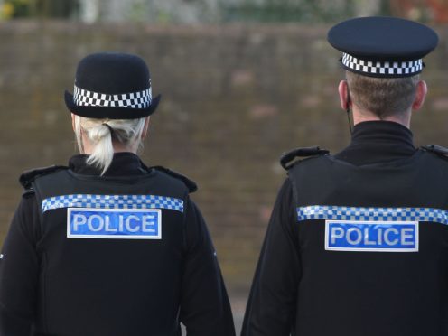 Police broke up the gathering on Thursday night (PA)