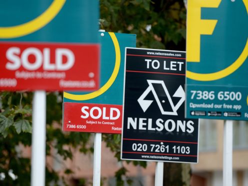 House sales picked up sharply in March, according to the Royal Institution of Chartered Surveyors (Anthony Devlin/PA)