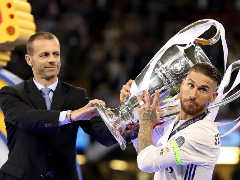 UEFA president Aleksander Ceferin (left) has strongly criticised plans for a breakaway Super League (Nick Potts/PA)