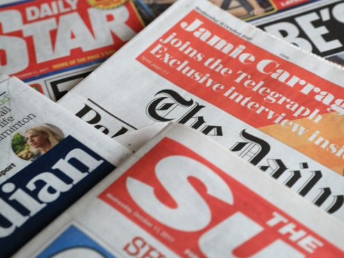 What the papers say – April 16 (Peter Byrne/PA)