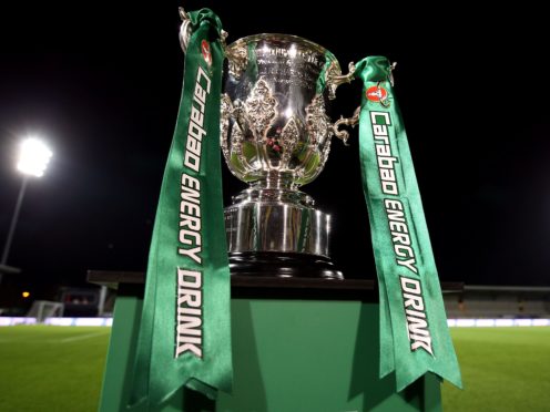 The Carabao Cup final is being used as a pilot event for the return of fans (Nigel French/PA)