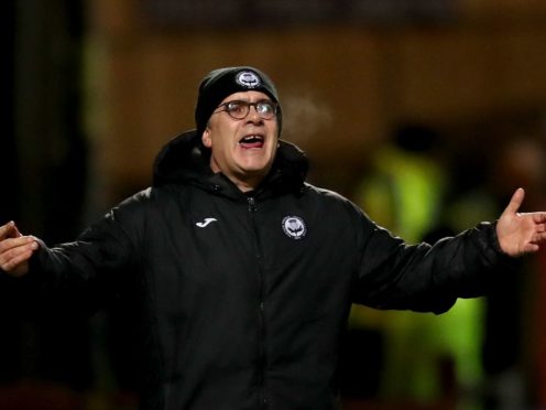Partick Thistle manager Ian McCall was furious with his side’s Scottish Cup loss at Dundee United (Jane Barlow/PA)