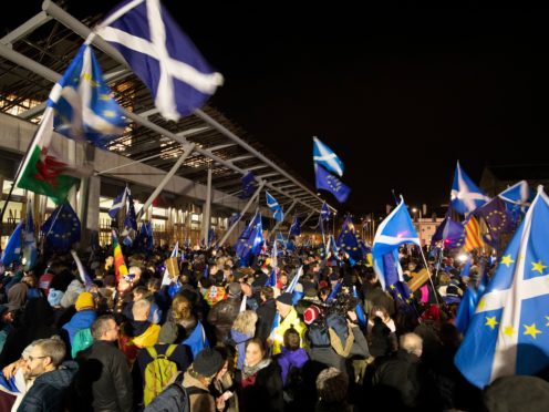 Humza Yousaf said independence would not be a ‘distraction’ from pandemic recovery (Jane Barlow/PA)