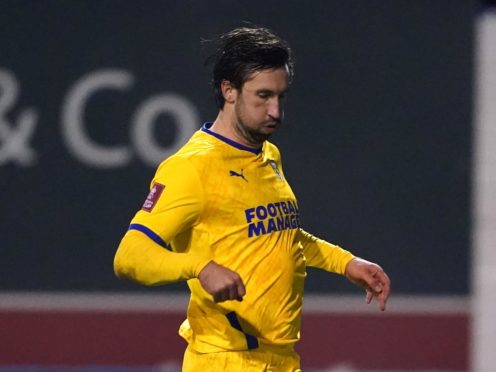 Ollie Palmer was among the goals in a convincing win for AFC Wimbledon (Zac Goodwin/PA)