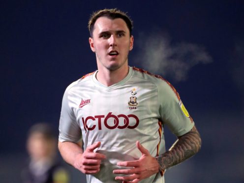 Callum Cooke has missed Bradford’s last 10 matches (Mike Egerton/PA)
