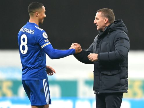 Brendan Rodgers, right, wants to entice stars like Youri Tielemans to stay (Michael Regan/PA)
