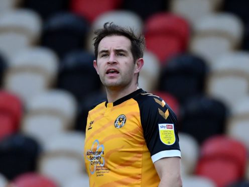 Matty Dolan had to be withdrawn late on during Newport’s midweek draw with Carlisle (Simon Galloway/PA)