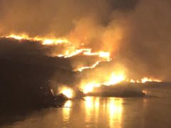 A previous wildfire on the island of Benbecula (Ruaridh Steele/PA)