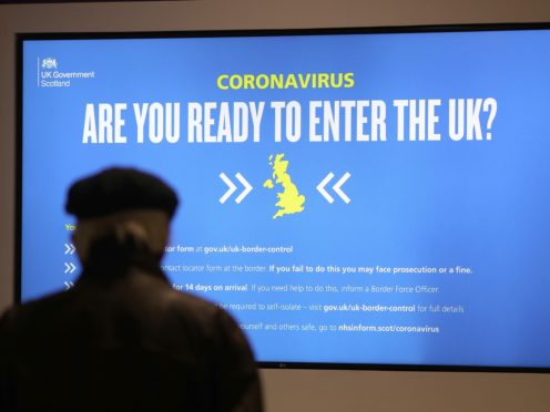 Quarantined travellers have complained of Covid-19 test kits arriving late (Andrew Milligan/PA)