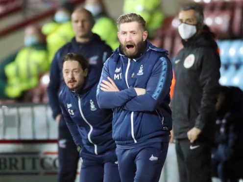 Bradford co-manager Mark Trueman (right) was pleased with a point at Stevenage (Danny Lawson/PA).