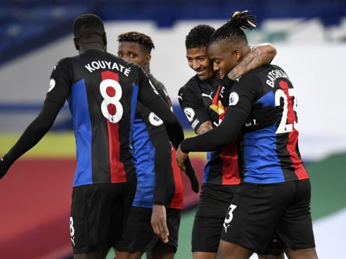 Michy Batshuayi, right, rescued a point for Crystal Palace (Peter Powell/PA)