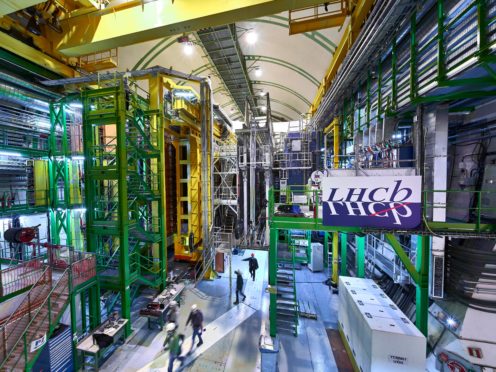 The LHCb Muon system at the European Organisation for Nuclear Research Large Hadron Collider facility (Maximilien Brice, Julien Marius Ordan/CERN via AP)