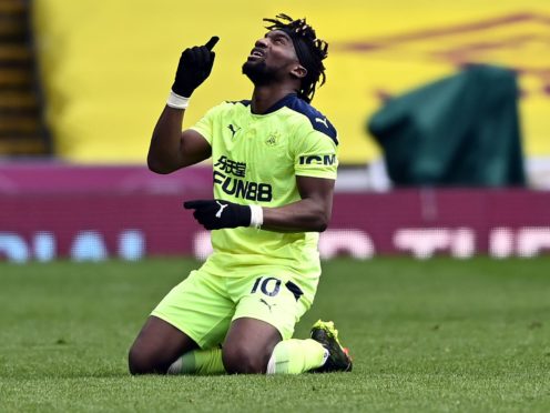 Allan Saint-Maximin made one goal and scored the other in Newcastle’s 2-1 win at Burnley (Stu Forster/PA)