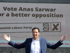 Scottish Labour leader Anas Sarwar has urged voters to back his party on both the constituency and regional list ballots to deprive the SNP of a majority (Andrew Milligan/PA)