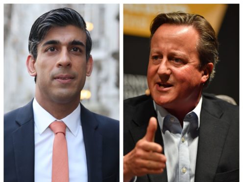 Rishi Sunak and David Cameron (PA)