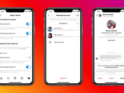 Instagram’s new message request filtering tool (Instagram)