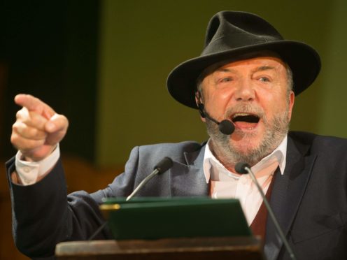George Galloway said All for Unity would take legal action against broadcaster STV after it excluded the party from an election debate (Daniel Leal-Olivas/PA)