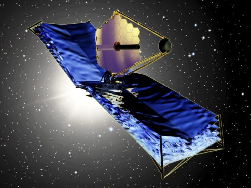 An artist’s impression of the James Webb Space Telescope (TRW/Nasa)
