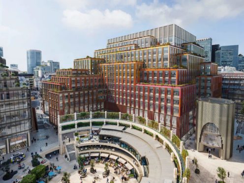 British Land is developing 1 Broadgate near London’s Liverpool Street station. (British Land/PA)