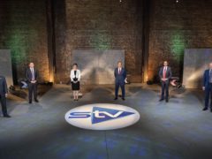 The leaders of the five Holyrood parties clashed in a TV debate (STV/Kirsty Anderson/PA)