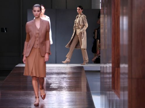 Luxury fashion house Burberry has revealed that sales rebounded by 32% in its final quarter thanks to strong demand from rich shoppers in Asia and the US (Isabel Infantes/PA)