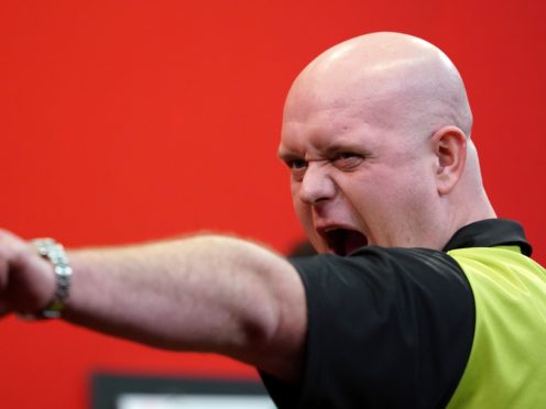 Michael Van Gerwen was back to his best in Milton Keynes (Zac Goodwin/PA)