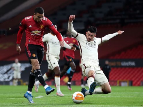 Manchester United are on the brink of the Europa League final following their first leg thrashing of Roma (Martin Rickett/PA)