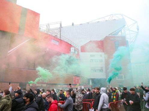 Fans protests caused the clash between Manchester United and Liverpool to be postponed (Barrington Coombs/PA)