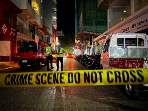 The Maldives’ first president Mohamed Nasheed has been injured in an explosion outside his home and taken to hospital in Male (Mohamed Sharuhaan/AP)