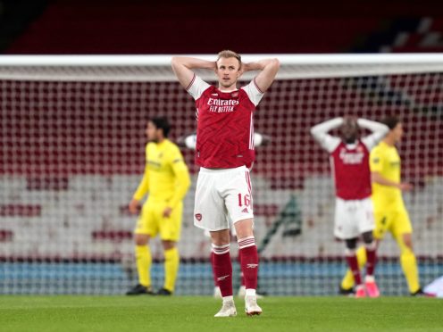 Arsenal were knocked out of the Europa League in the semi-final stage by Villarreal (John Walton/PA)