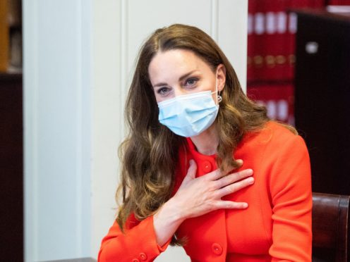 The Duchess of Cambridge during a visit to the National Portrait Gallery in central London (PA)