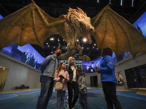 People look around sets at the Warner Bros. Studio Tour London (Steve Parsons/PA)